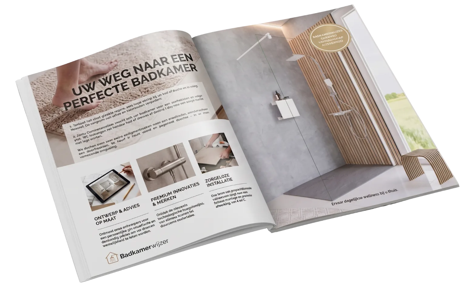 Gratis brochure badkamerrenovatie — Badkamer Wijzer