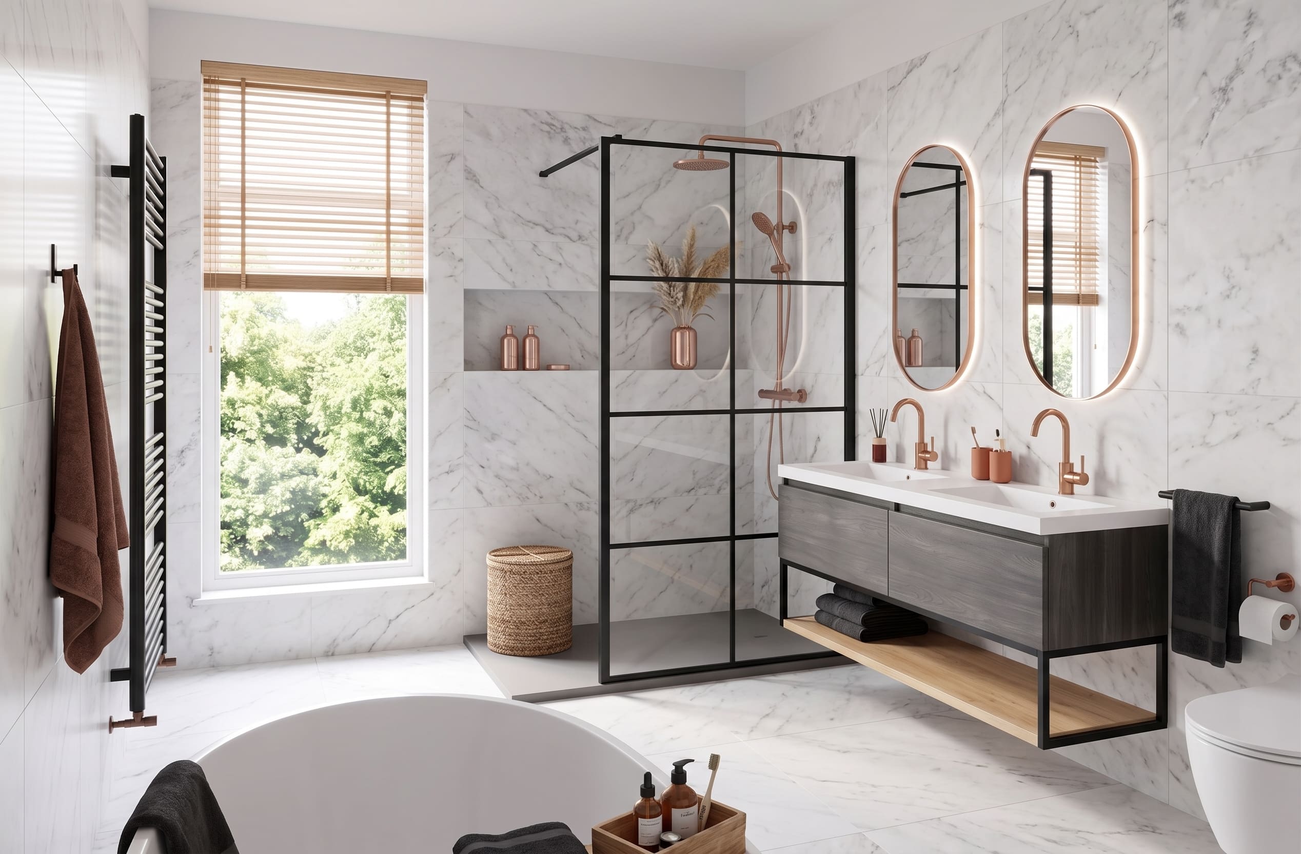 Badkamerstijl Industrieel