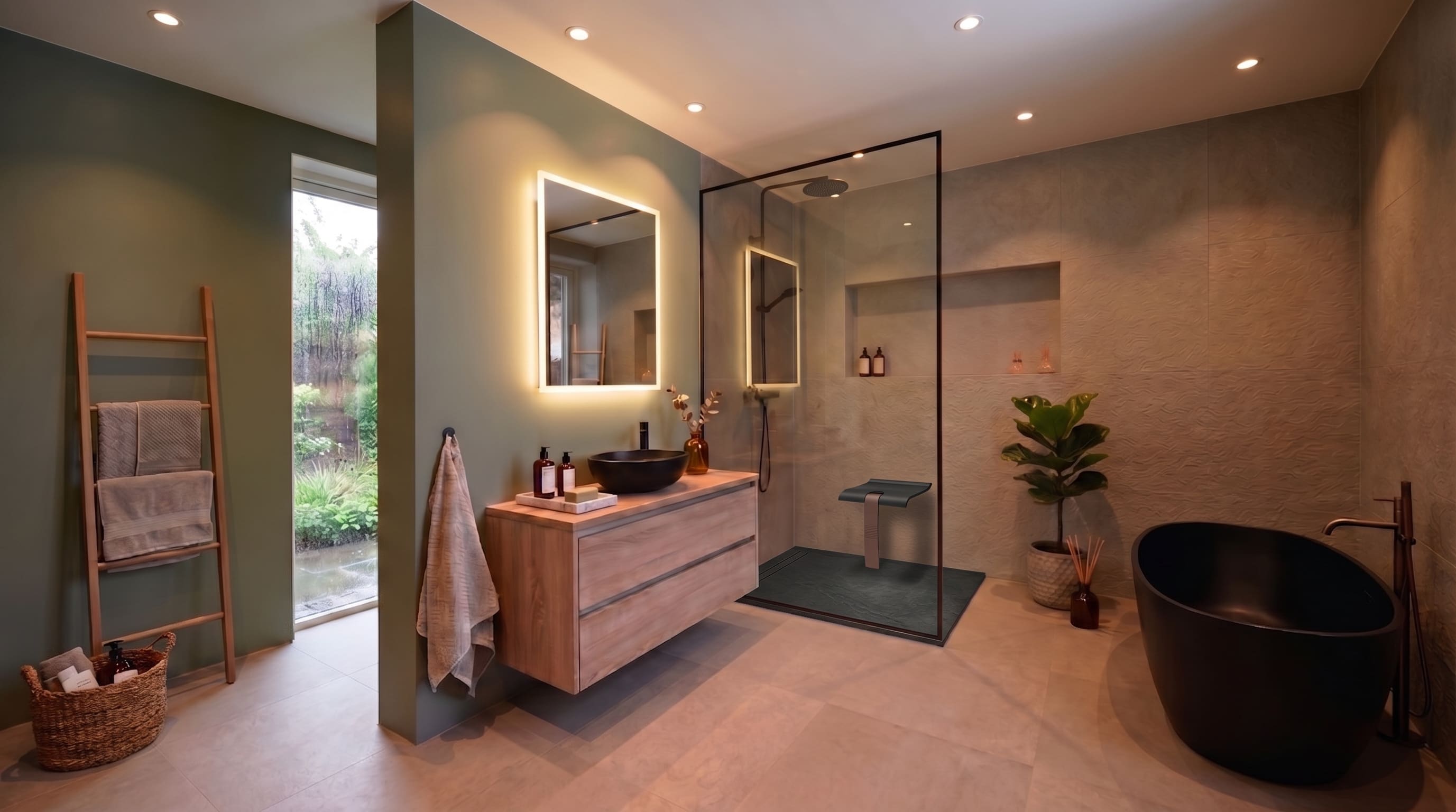 Badkamerstijl Landelijk