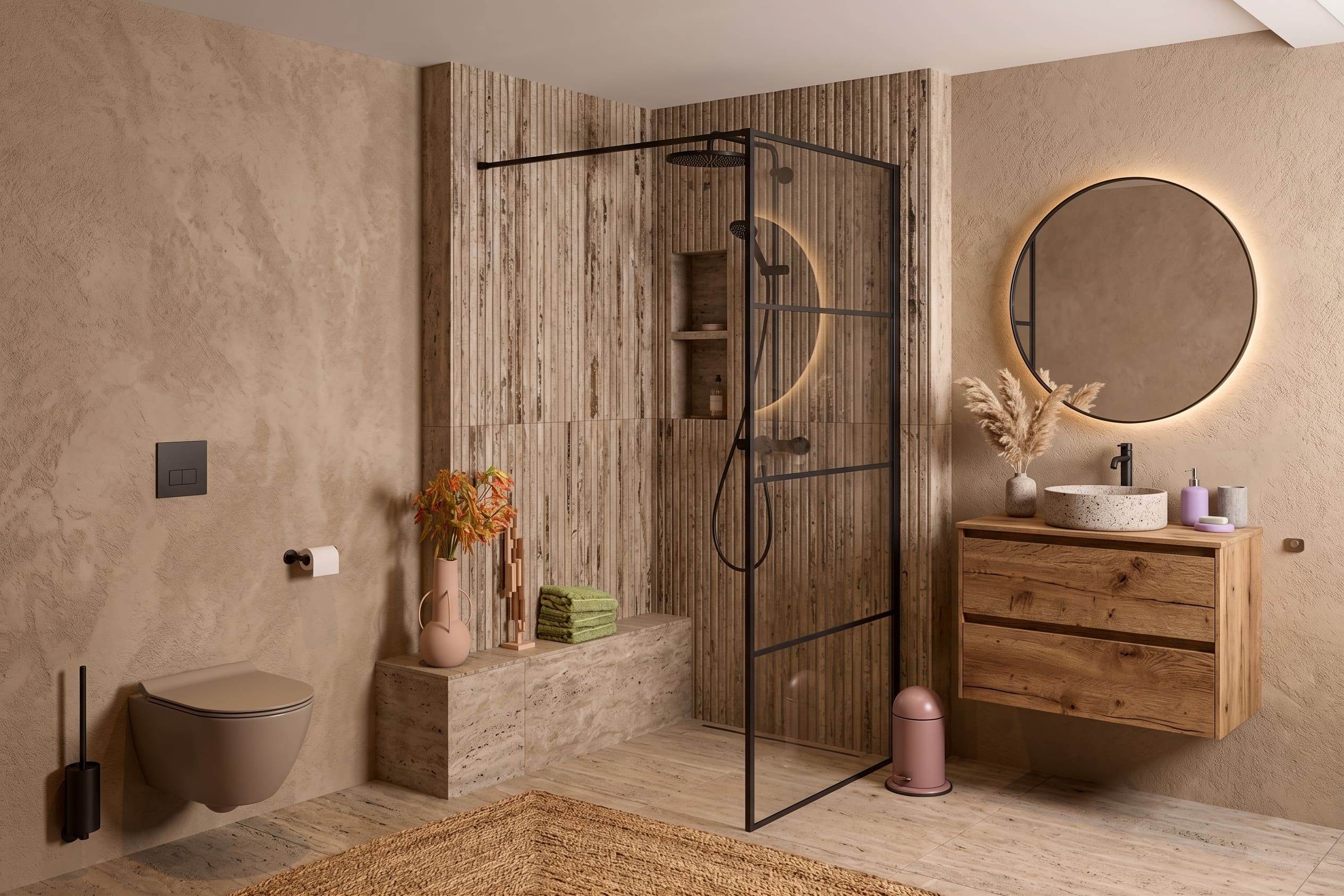 Badkamerstijl Scandinavisch